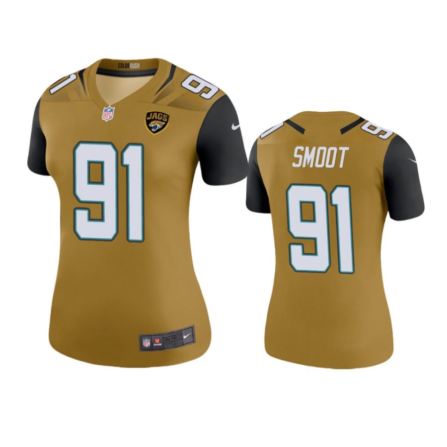 women dawuane smoot jaguars color rush legend gold jersey