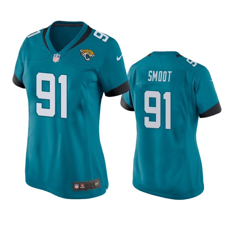 women dawuane smoot jaguars game teal jersey