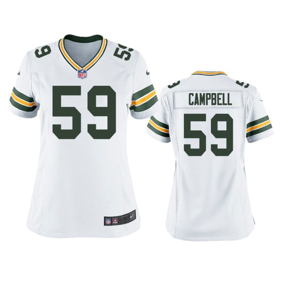 women devondre campbell packers game white jersey