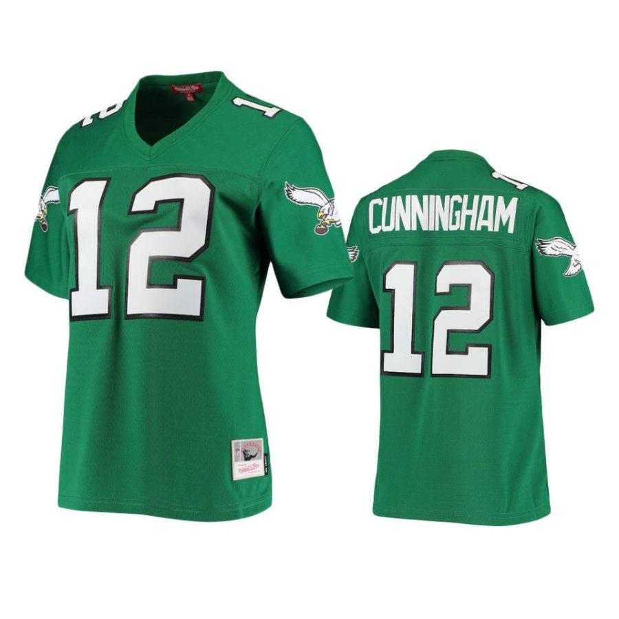 women eagles randall cunningham kelly green 1990 legacy replica jersey