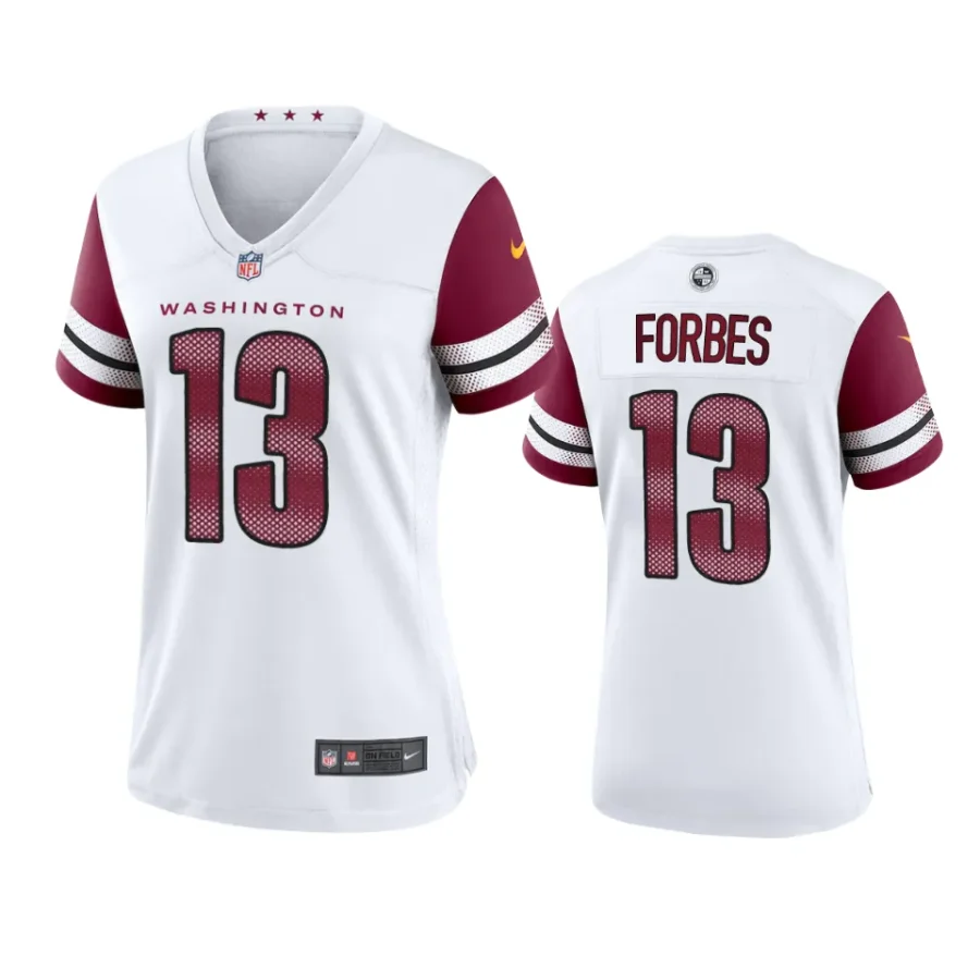 women emmanuel forbes commanders game white jersey