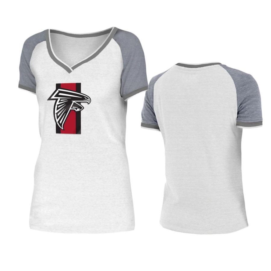 women falcons white gray training camp t shirt