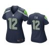 women fan seahawks navy game jersey