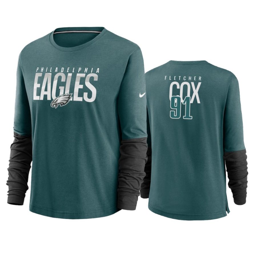 women fletcher cox eagles green city mascot breathe t shirt