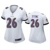 women geno stone ravens white game jersey