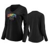 women giants black pride logo long sleeve t shirt