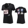 women giants black super bowl commemorative t shirt