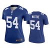 women giants blake martinez royal legend jersey