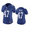 women giants cameron brown royal vapor untouchable limited jersey