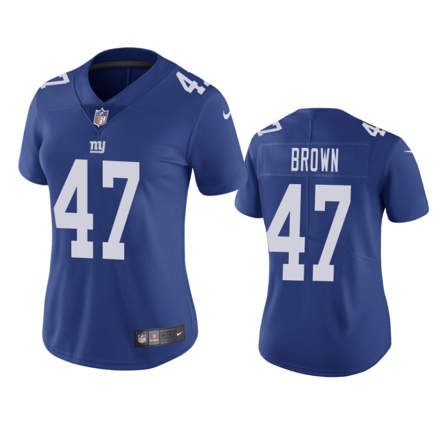 women giants cameron brown royal vapor untouchable limited jersey