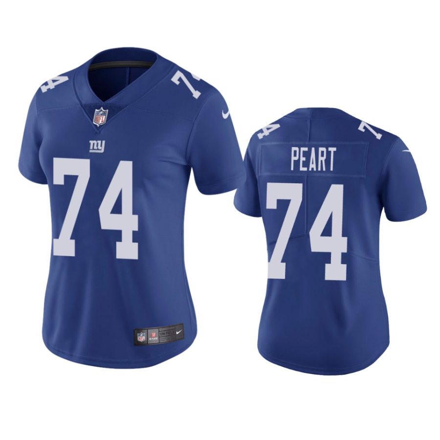 women giants matt peart royal vapor untouchable limited jersey