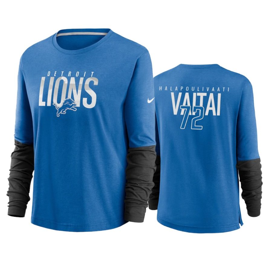 women halapoulivaati vaitai lions blue city mascot breathe t shirt