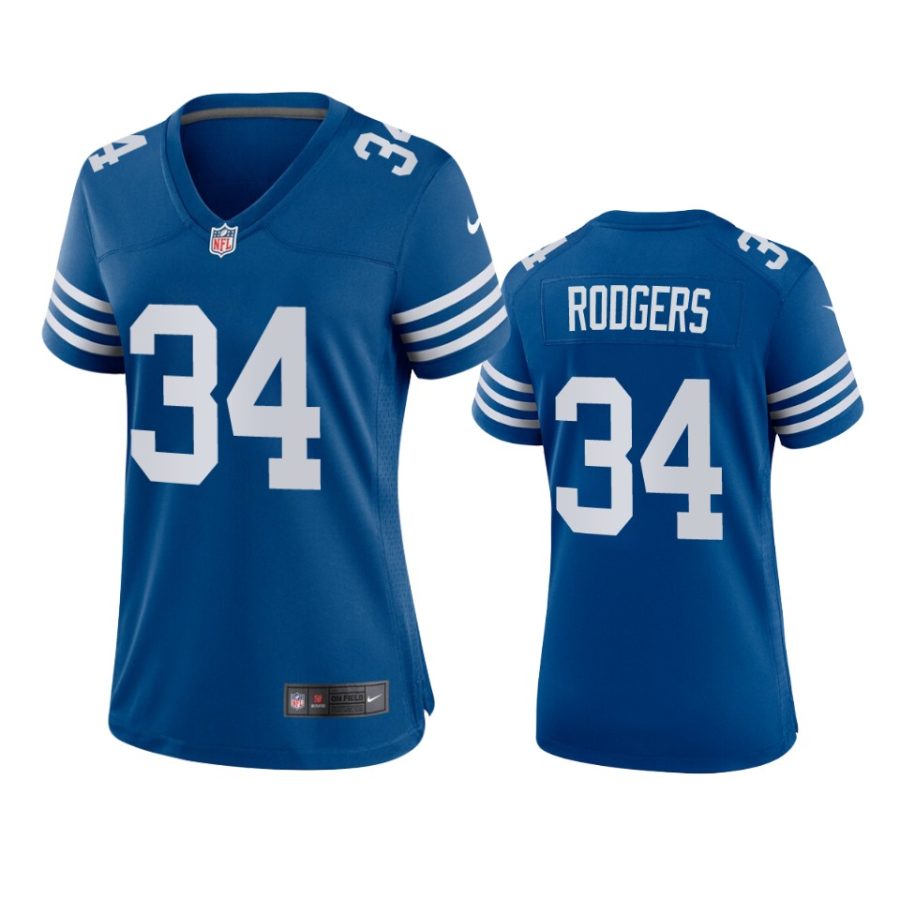 women isaiah rodgers colts alternate game royal jersey