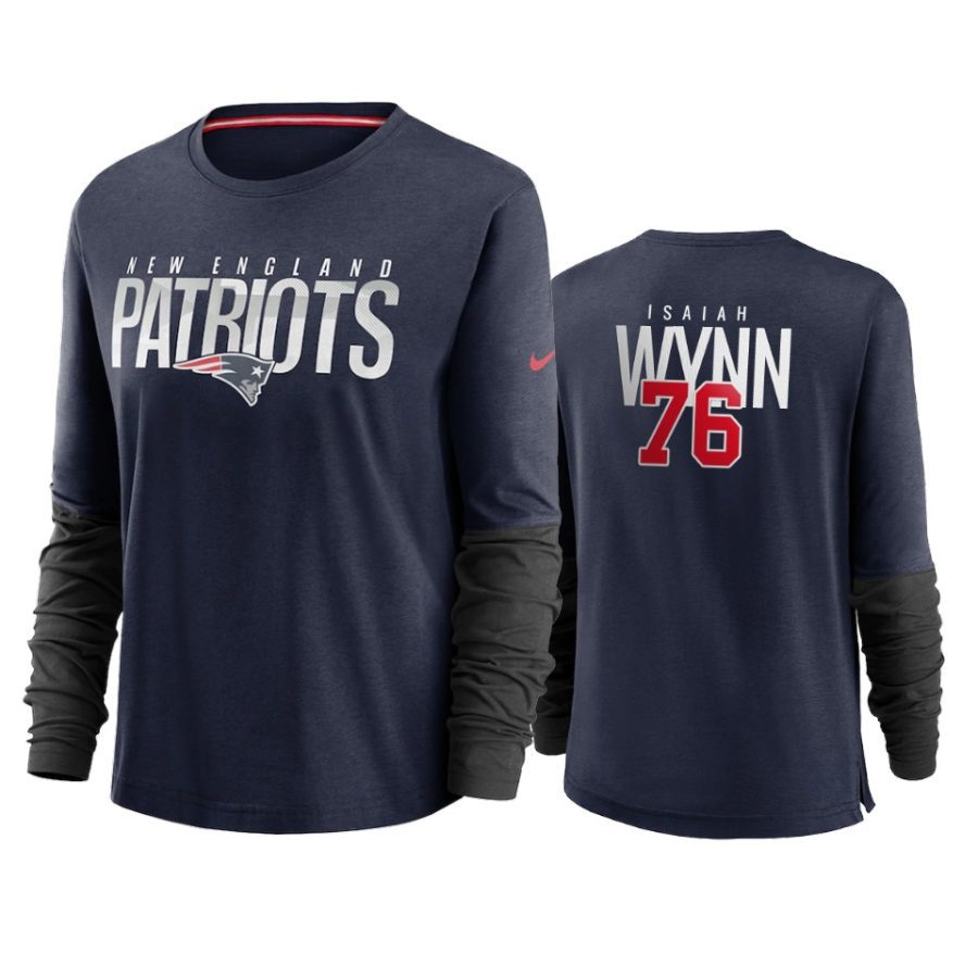 women isaiah wynn patriots navy city mascot breathe t shirt