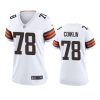 women jack conklin browns white game jersey