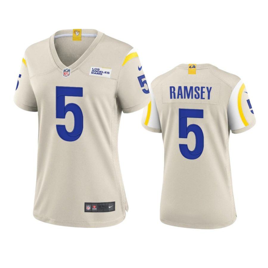 women jalen ramsey rams game bone jersey