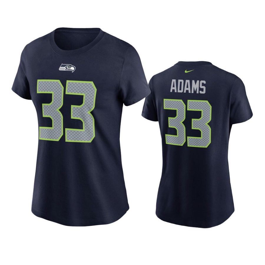 women jamal adams seahawks navy t shirt