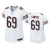 women jatyre carter bears game white jersey