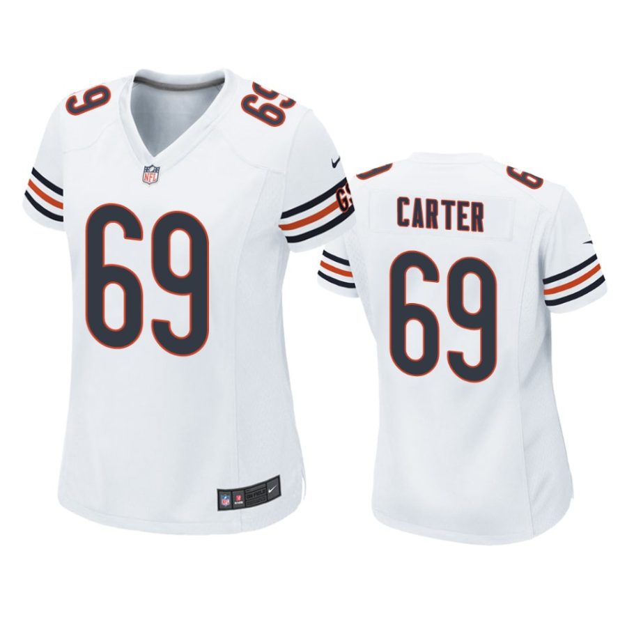 women jatyre carter bears game white jersey