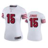 women jauan jennings 49ers color rush legend white jersey