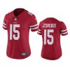 women jauan jennings 49ers scarlet vapor limited jersey