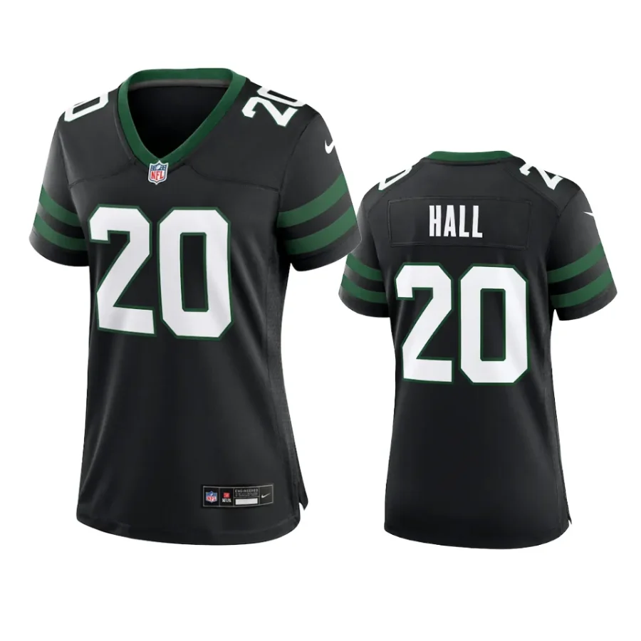 women jets breece hall legacy black 2024 alternate jersey