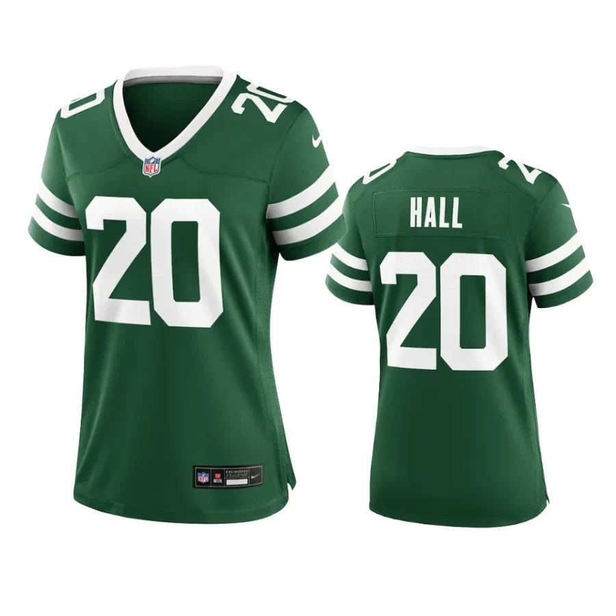 women jets breece hall legacy green 2024 game jersey