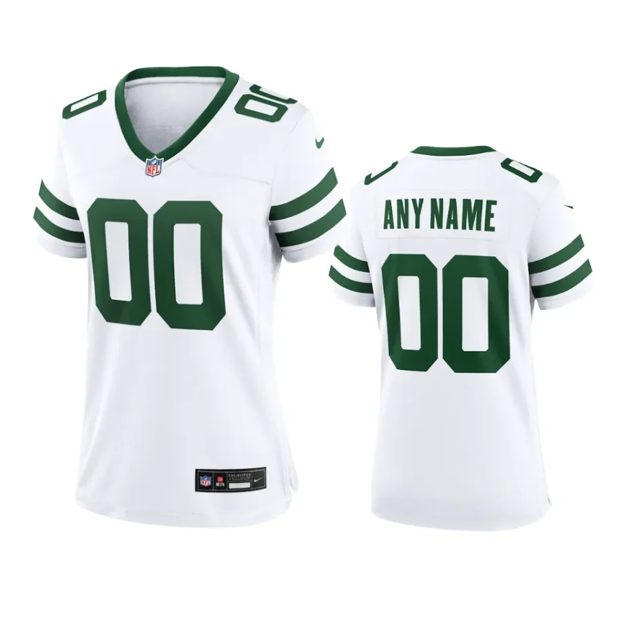 women jets custom legacy white 2024 game jersey