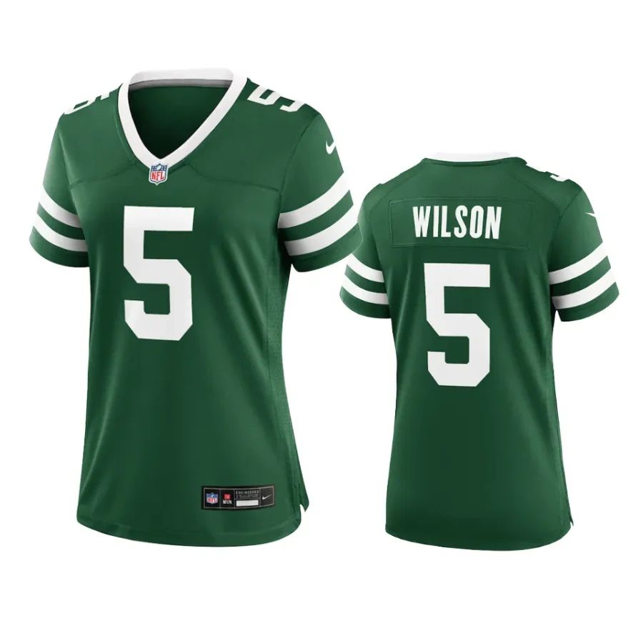 women jets garrett wilson legacy green 2024 game jersey