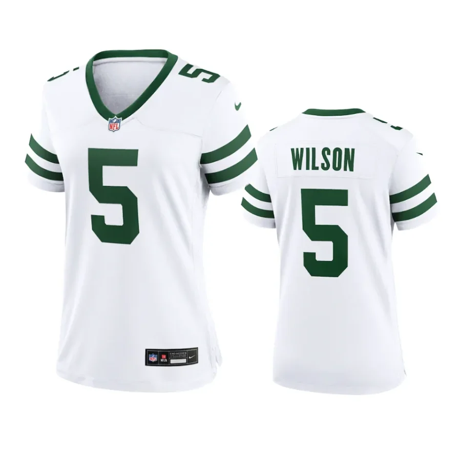 women jets garrett wilson legacy white 2024 game jersey