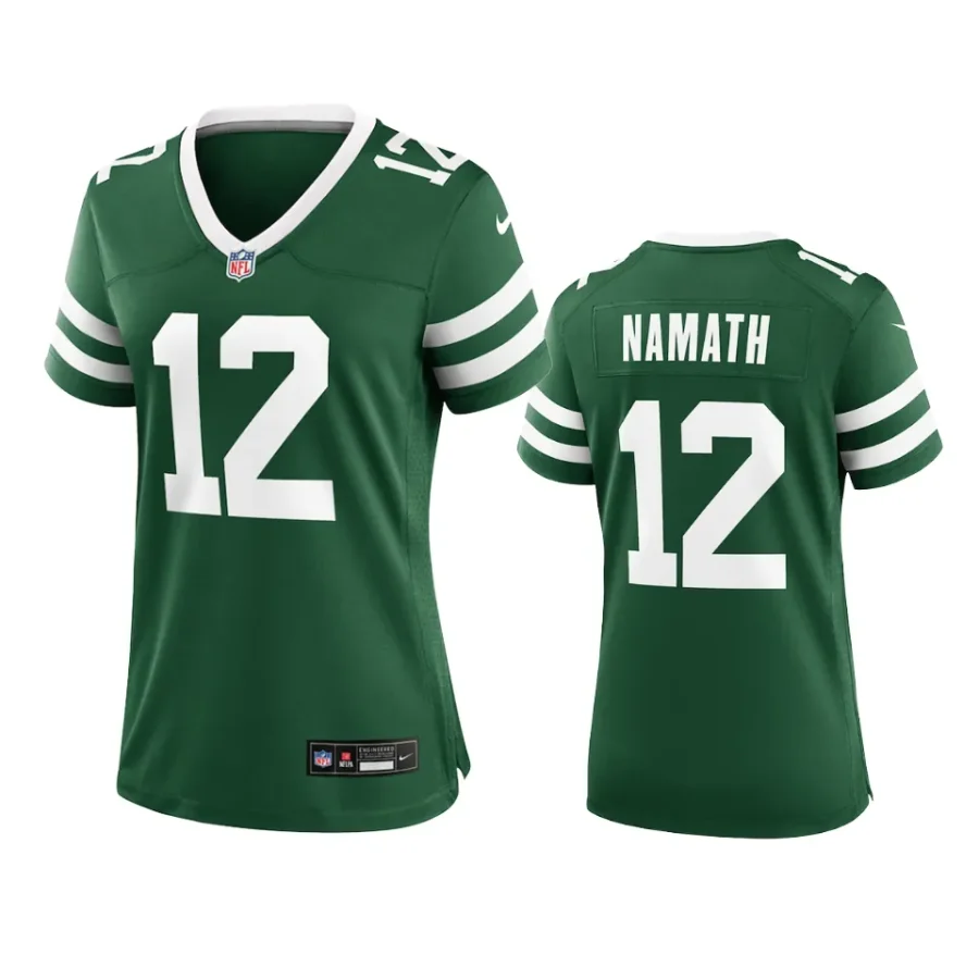 women jets joe namath legacy green 2024 game jersey