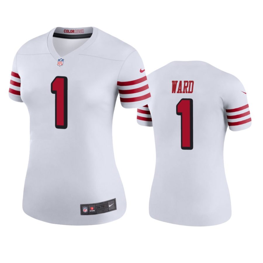 women jimmie ward 49ers color rush legend white jersey