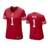 women jimmie ward 49ers game scarlet jersey