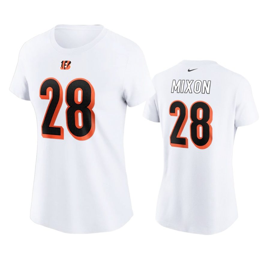 women joe mixon bengals white t shirt