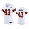 women john johnson browns white 1946 collection jersey