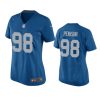 women john penisini lions throwback game blue jersey