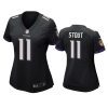 women jordan stout ravens game black jersey