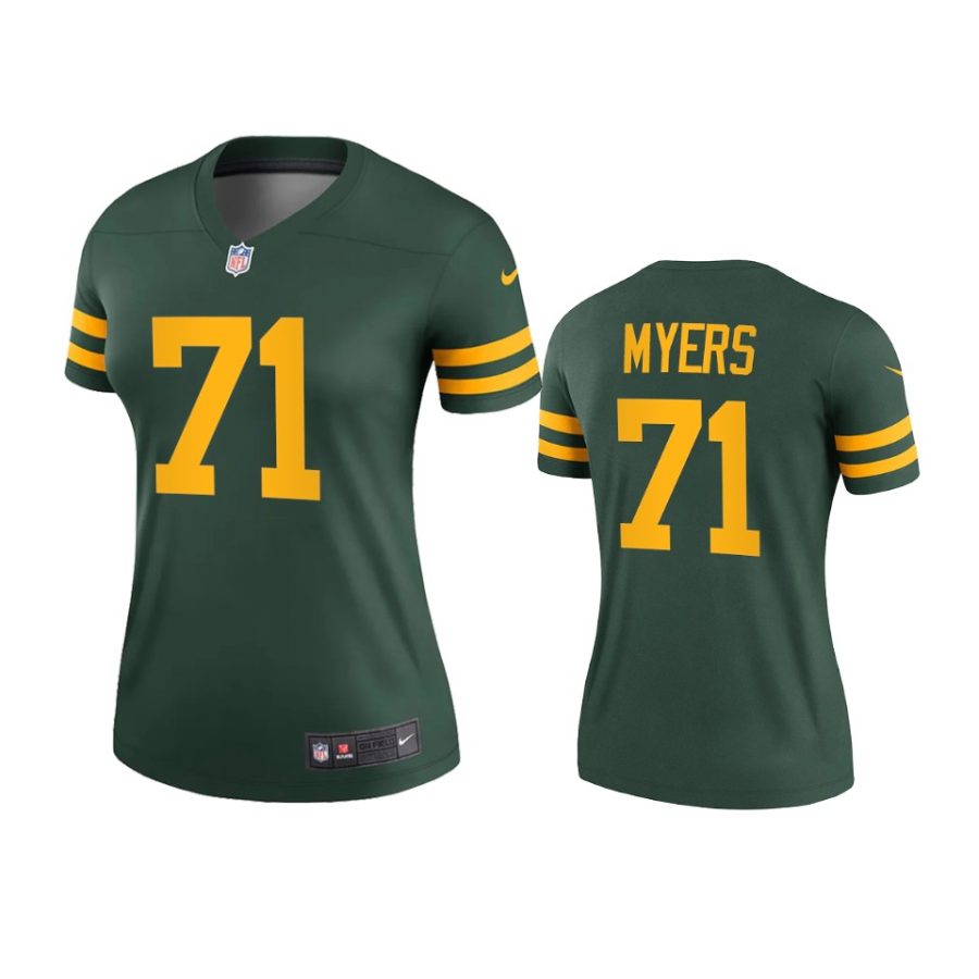 women josh myers packers green alternate legend jersey