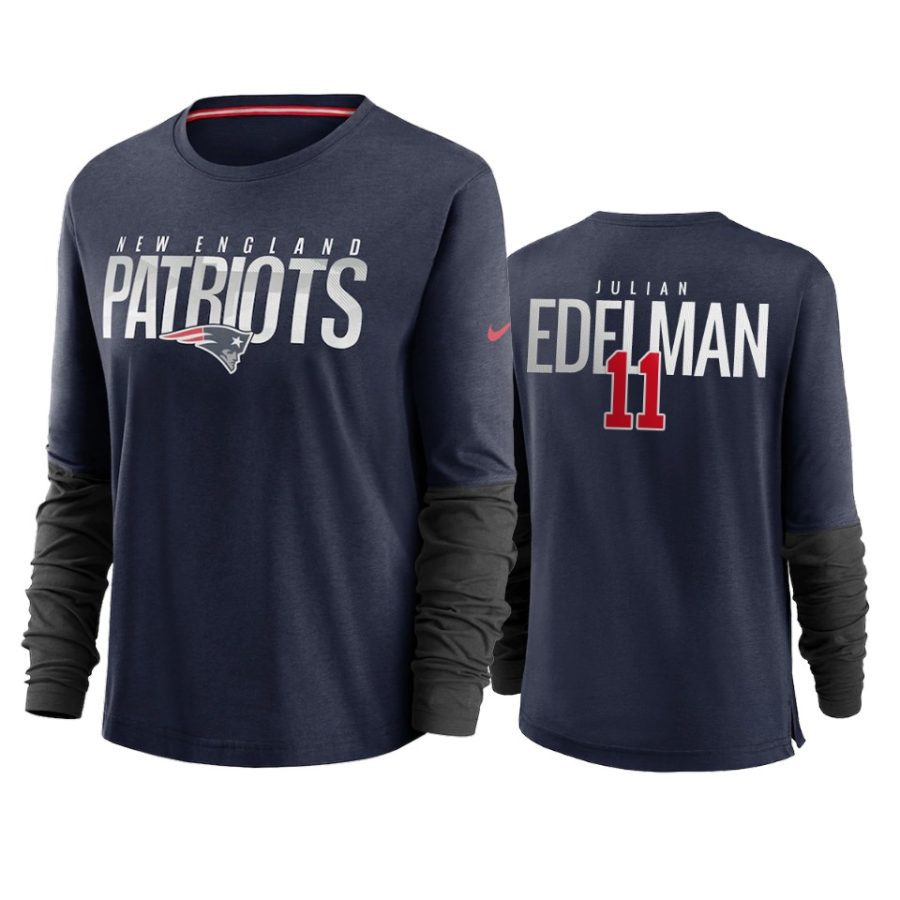 women julian edelman patriots navy city mascot breathe t shirt