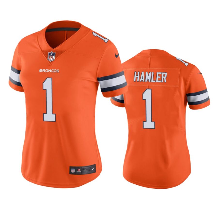 women k.j. hamler broncos color rush limited orange jersey