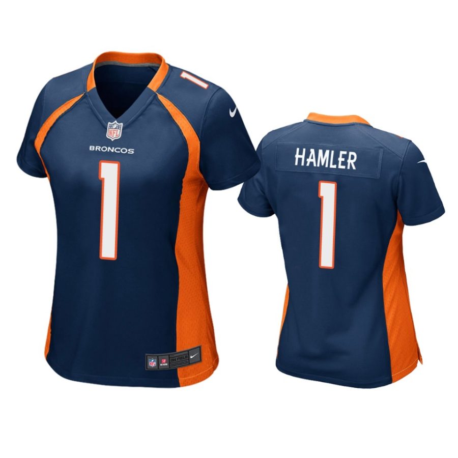 women k.j. hamler broncos game navy jersey