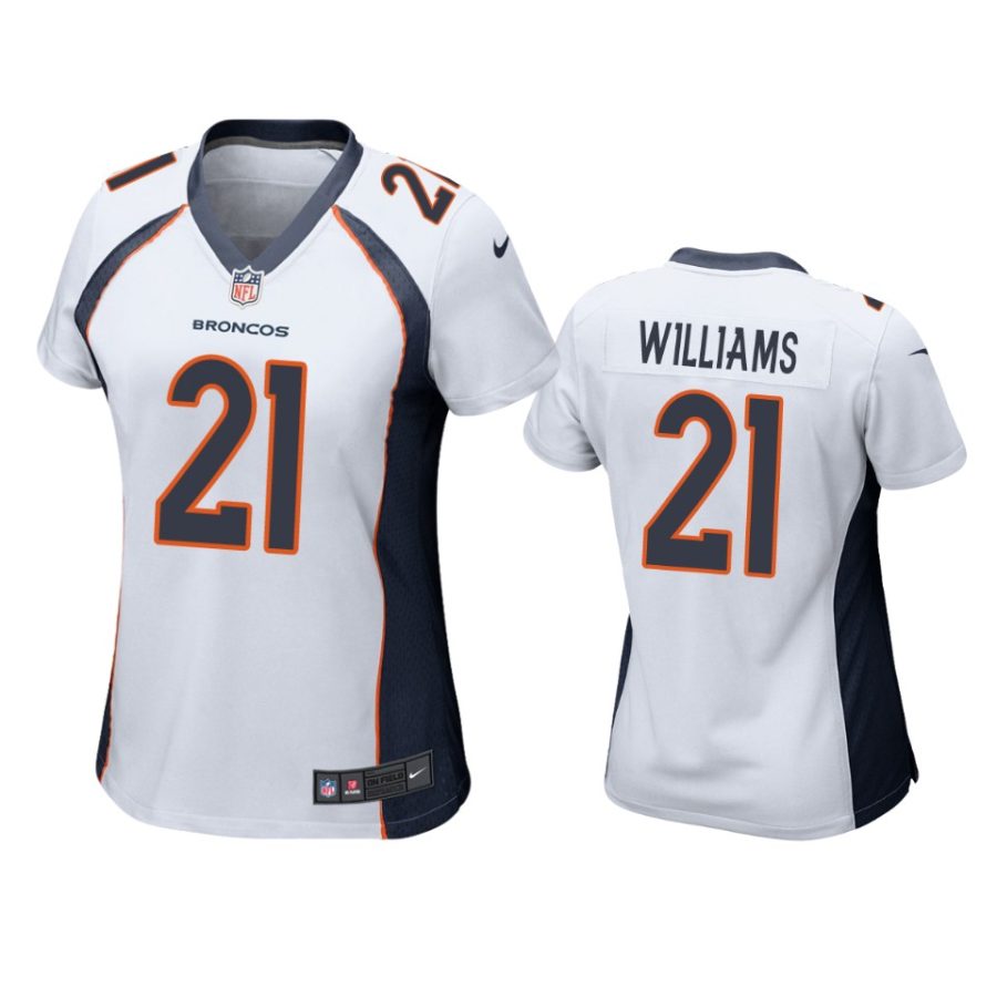 women kwaun williams broncos game white jersey