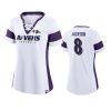 women lamar jackson white athena player t shirt