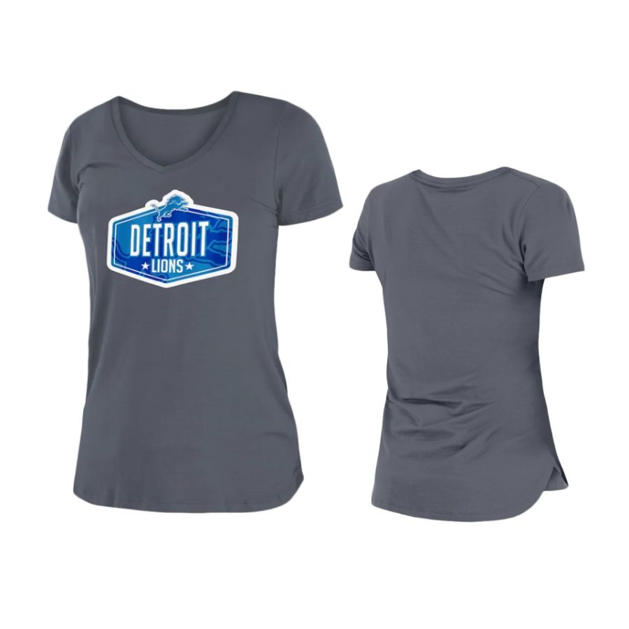 women lions graphite 2021 nfl draft hook t shirt