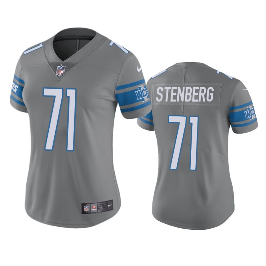 women logan stenberg lions color rush limited steel jersey