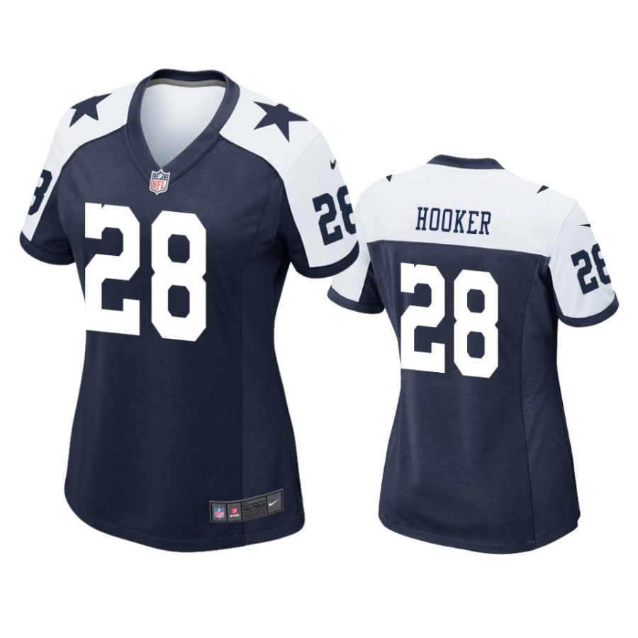 women malik hooker cowboys alternate game navy jersey