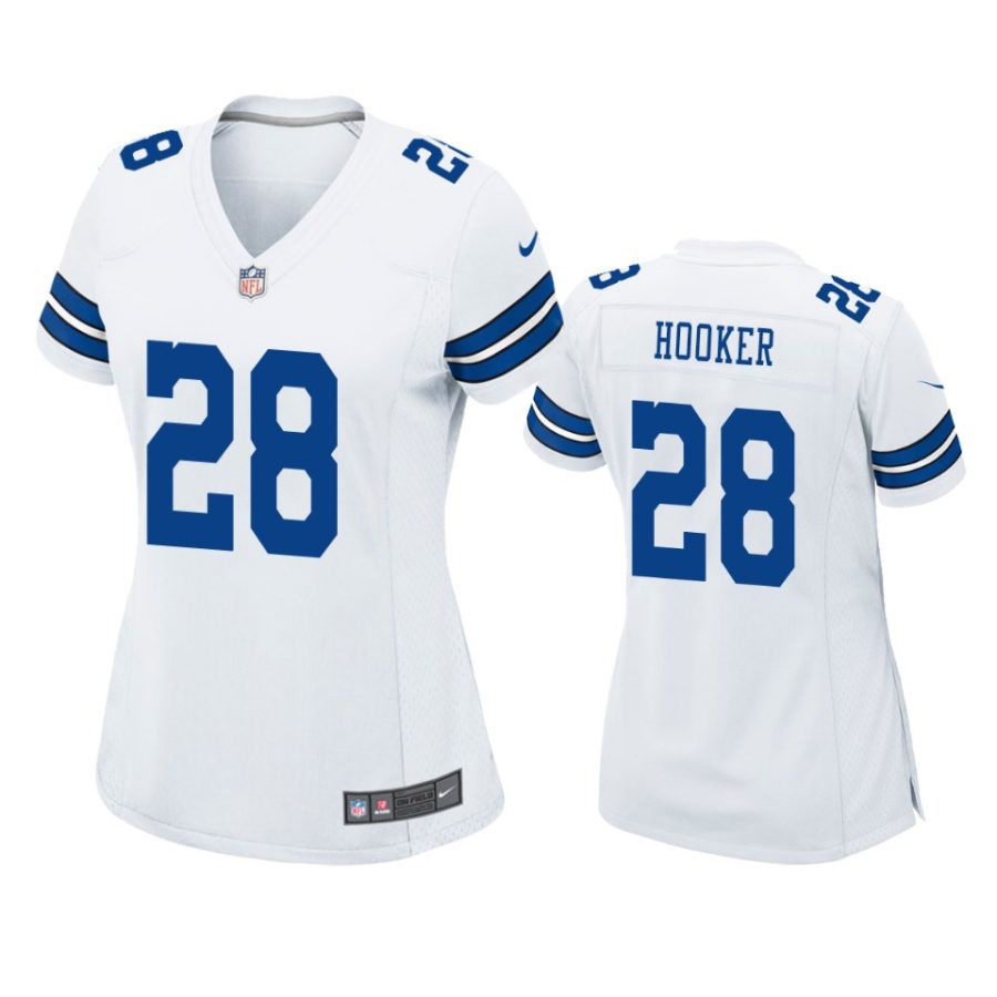 women malik hooker cowboys game white jersey