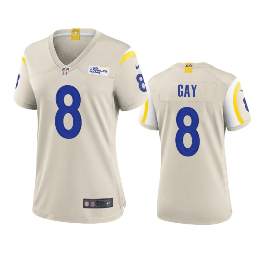 women matt gay rams game bone jersey