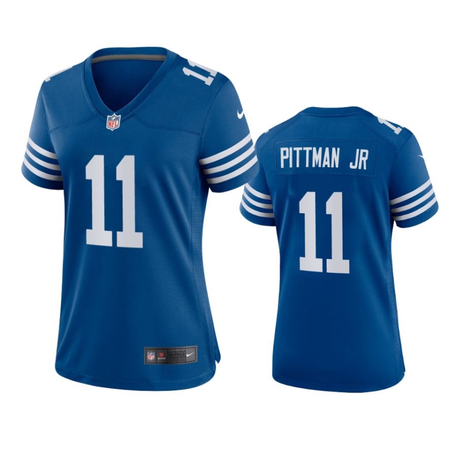 women michael pittman jr. colts alternate game royal jersey