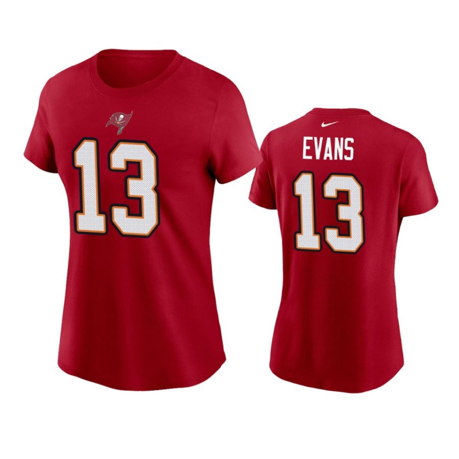 women mike evans buccaneers red t shirt